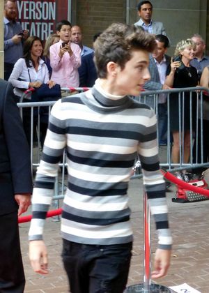 2014년 토론토 국제 영화제에서의 샬라메