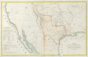 Map of Texas and the Countries Adjacent, William Hemsley Emory, 1844