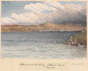 에드워드 팬쇼의 1849년 5월 포트 스탠리 정착지