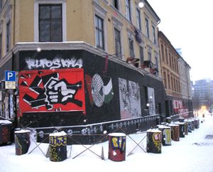 비케르네스가 1993년에 폭파할 계획이었다고 하는 블리츠 하우스.