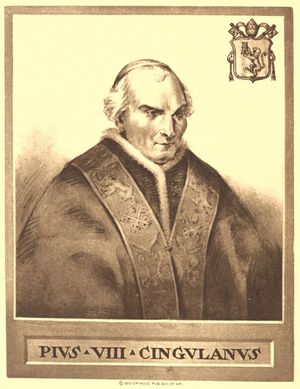교황 비오 8세의 삽화