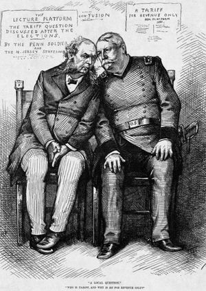 관세에 대한 핸콕의 실책은 북부 산업 노동자들과의 관계에 해를 끼쳤을 수 있다.