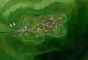 기원전 1세기의 프랑스 비브락테 오피둠(위에서 본 모습)