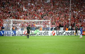 Neuer saves a penalty in front of Bayern Munich's fans