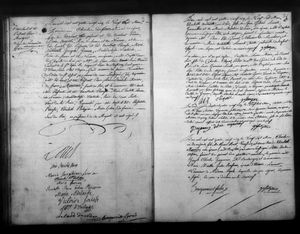 노트르담 교구의 세례 증명서