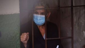 2021년 3월, 미라플로레스 여성 교도소에 수감된 아녜스