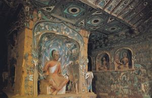 고비 사막의 모가오 굴에서 발견된 힌두-불교 도상학