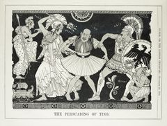 콘스탄티노스 1세(티노)는 영국과 프랑스, 독일, 그리고 불가리아의 페르디난트 사이에서 갈등하는 모습의 풍자 만화. 고대 그리스 화병 스타일로 제작되었으며, 1915년 11월 펀치에 게재됨