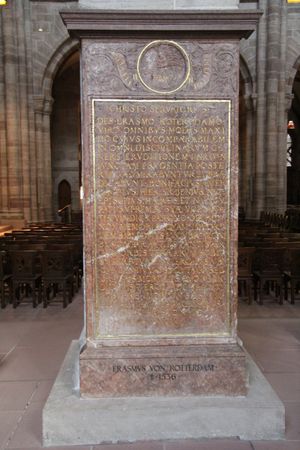 바젤 대성당의 에라스뮈스 묘비