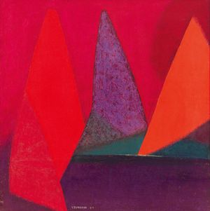 작품, 1967, 캔버스에 유채, 130x130cm