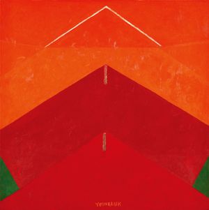 Work, 1999, oil on canvas, 105x105cm