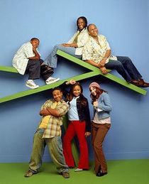 Cast photo featuring Kyle Massey, T'Keyah Crystal Keymáh, Rondell Sheridan, Orlando Brown, Raven-Symoné, and Anneliese van der Pol.