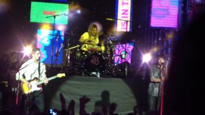 2012년 11월 모스크바에서 공연하는 닉과 조 조나스