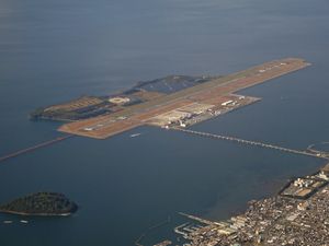 나가사키 공항 공중 촬영 (2021년)