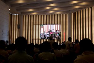 베이징의 하이뎬 기독교 교회 내부