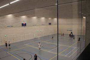 2020년 재건축으로 완성된 경기장의 체육관 1. 지하에 위치해 있다.