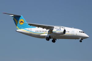 제네바 공항에 착륙하는 안토노프 148