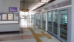 하행 승강장 (2018년 3월)