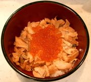 연어와 연어알 오야코동