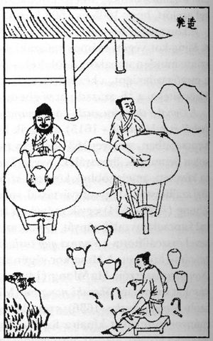 명나라 시기의 도자기 공장