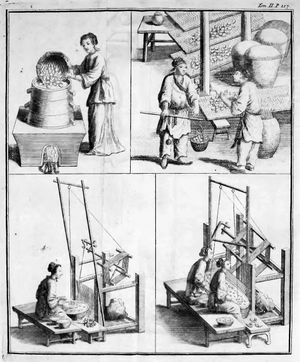 도자기 및 비단 산업 종사자 (18세기 초)