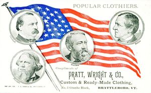 선거 주제의 비즈니스 광고 카드