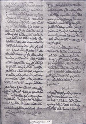 세르토}}로 작성된 16세기 아랍어 필사본