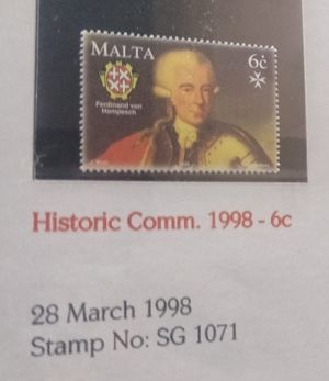 1998년 페르디난트 폰 훔페쉬 우표