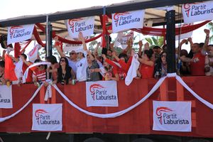 2013년 선거 이후 노동당원들의 축하