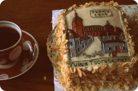 투르쿠 대성당의 마지팬 케이크