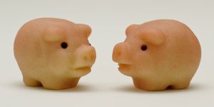 모형 마지팬 돼지