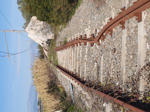 산사태로 손상된 철로