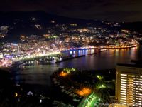 아타미시의 야경(2015년 2월)