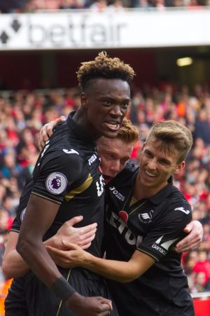 2017년 스완지 시티에서의 에이브러햄