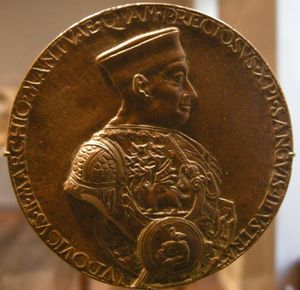 루도비코 3세 곤차가의 주화 (1475).