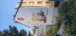 아헨의 공식 피너츠 벽화