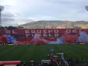 2014년 온세 칼다스와 경기에서 선발 라인업을 구성한 인데펜디엔테 메데인