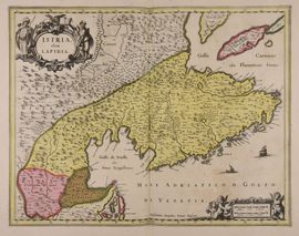 1636년 이스트라 지도