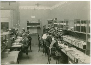 1914~1918년 전쟁. 제네바, 라트 박물관. 국제 전쟁 포로 기구. 연구 부서. 독일 섹션. 가족에게 보내는 특급 메시지 및 통신