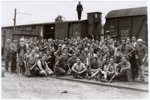 1945년 부다페스트. 이탈리아인 전쟁 포로 2,000명의 송환