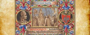 베네딕토 9세를 묘사한 19세기 종교 카드