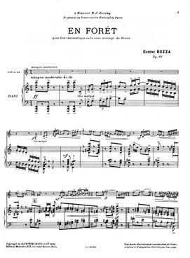 호른과 피아노를 위한 En Forêt