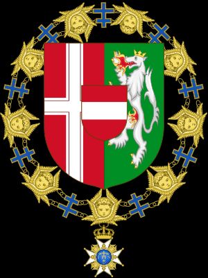 세라핌 훈장 기사로서의 문장