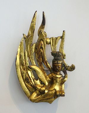 압사라(비천), 중국, 북위 또는 동위 시대, 서기 500–550년