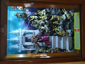 자이나교 박물관의 디오라마로 라바나를 묘사