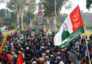 인도 알리가르 무슬림 대학교에서 열린 밀라드/마울리드 운 나비 축제