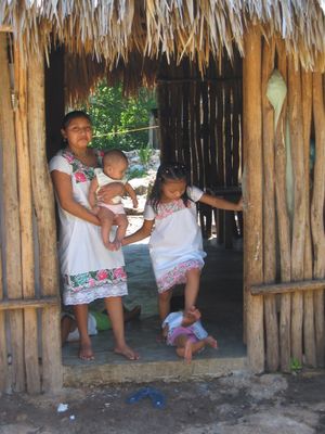 유카탄의 마야 가족