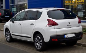 푸조 3008(후기형) 후측면