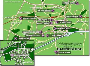 베이스토크 주변 지역 지도