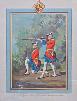 소총병(Fusilier)의 프랑스 왕립군(1735)